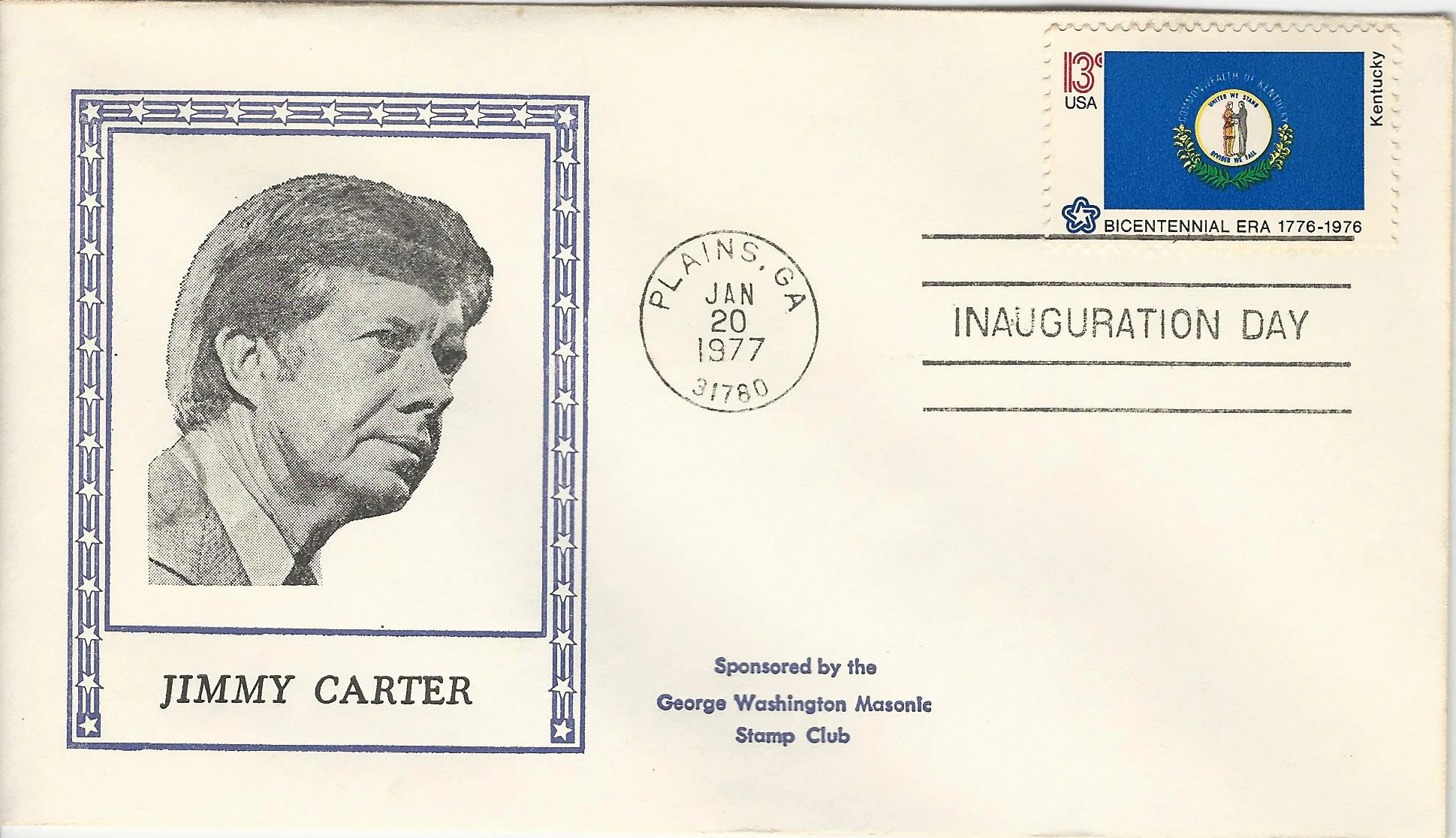 Inauguration Jimmy Carter Postmark #1: Washington, DC —&hellip;
